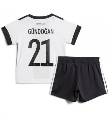 Niemcy Ilkay Gundogan #21 Koszulka Podstawowych Dziecięca MŚ 2022 Krótki Rękaw (+ Krótkie spodenki)